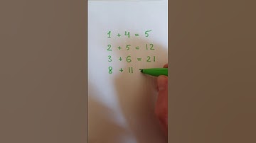 Viral math problem #13 1+4=5, 2+5=12, 3+6=21, 8+11=?