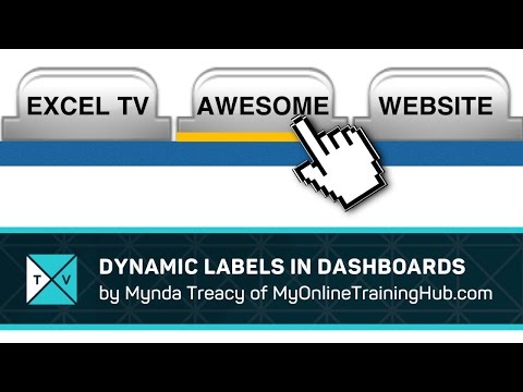 Dynamic Labels - Excel Dashboards Tips - Excel TV