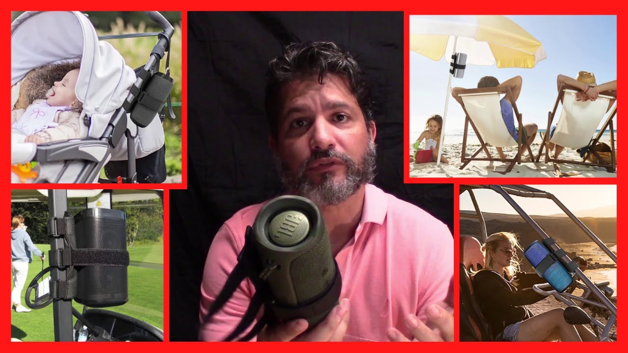 Portable Speaker Mount with Adjustable Straps