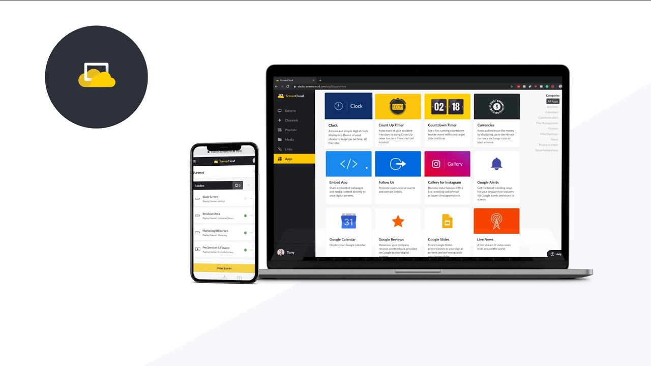 Live App Guide for ScreenCloud - ScreenCloud