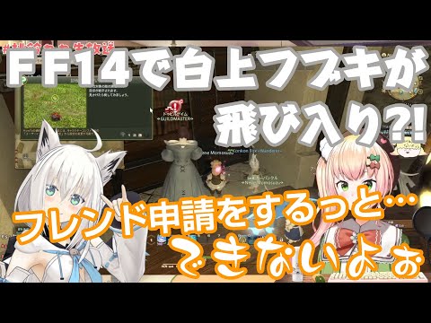 【FF14】初のFF14をやってたら白上フブキが飛び入り参戦?!したも気づかないねねち【桃鈴ねね / ホロライブ / ホロライブ切り抜き】