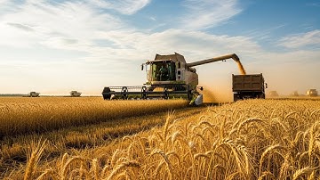 Inside the Wheat Mega Farm: How Vast Fields of Wheat Are Planted, Grown, and Combined (Full Process)