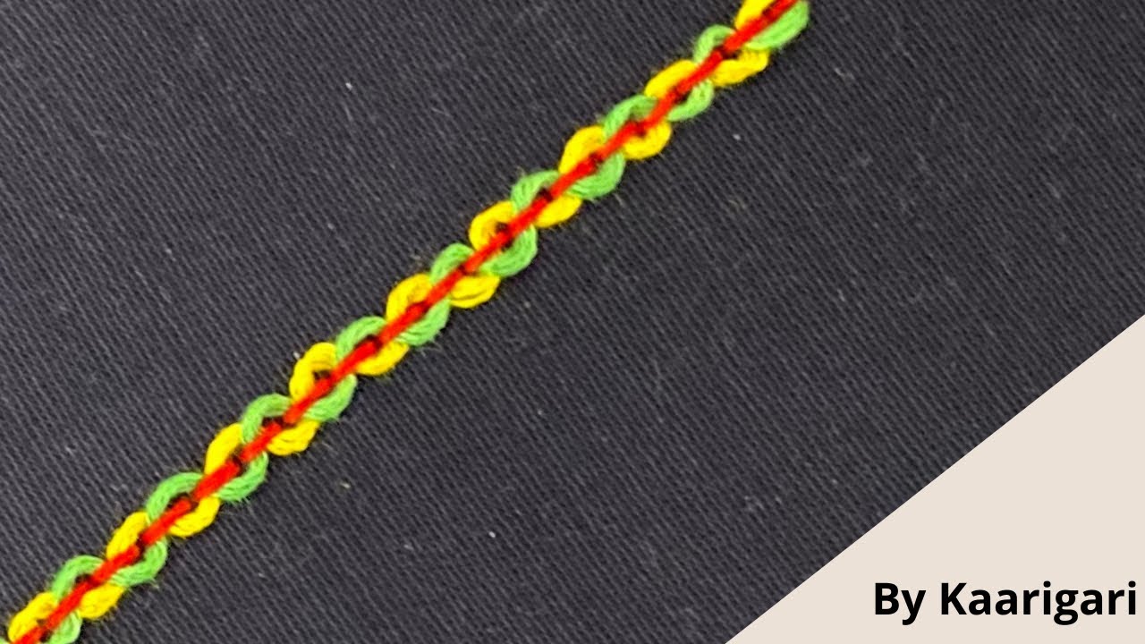 Double Threaded Back Stitch Tutorial ||How to do Double Threaded Back Stitch| Hand Embroidery Design