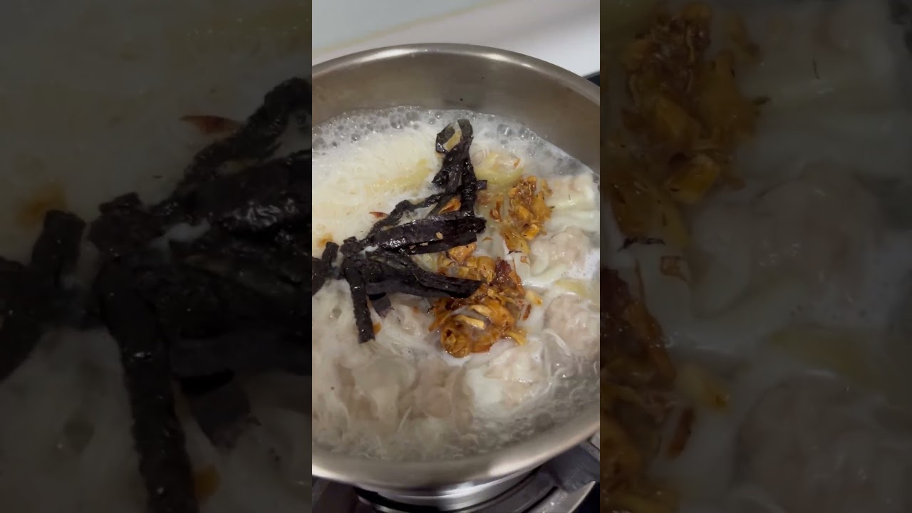 Cooking honton mishua soup 