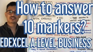 How to answer 10 markers? - A Level Business