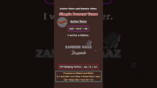 Active Voice and Passive Voice | Simple Present Tense | Present Simple Tense | English Grammar