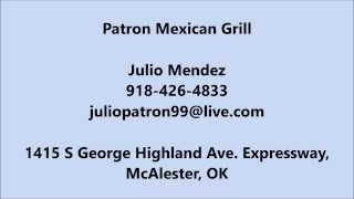 Sports Bar in Wilburton, OK - 918-426-4833 - Patron Mexican Grill