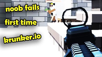playing krunker.io for the first time (noob fails)