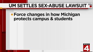 University of Michigan settles sex-abuse lawsuit brought by students