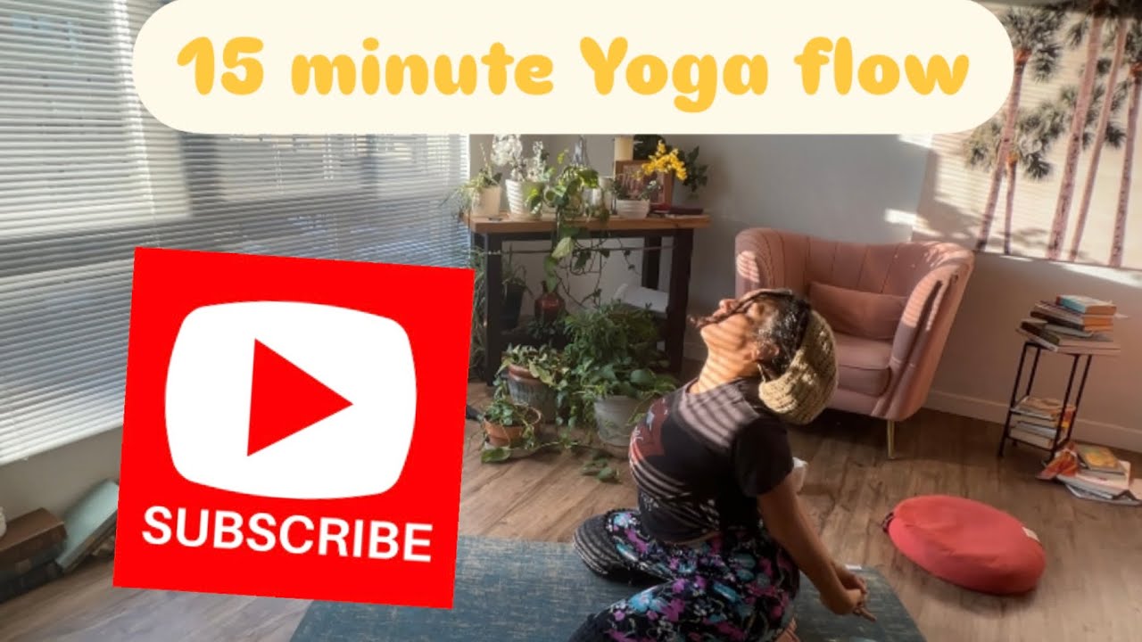 15 minute yoga flow release decompress relax - YouTube