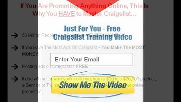 How To Post Ads On Craigslist 8-7-2012 Free Video Training