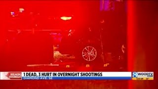 Police: 1 dead, 3 hurt in overnight shootings in Grand Rapids