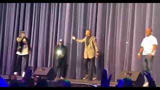 Robot Boii & Mpho Popps do the PopcornAndCheese Dance Live