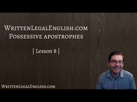 How to Use Apostrophes for More Efficient Legal Writing