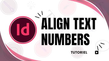 how to align text numbers in indesign