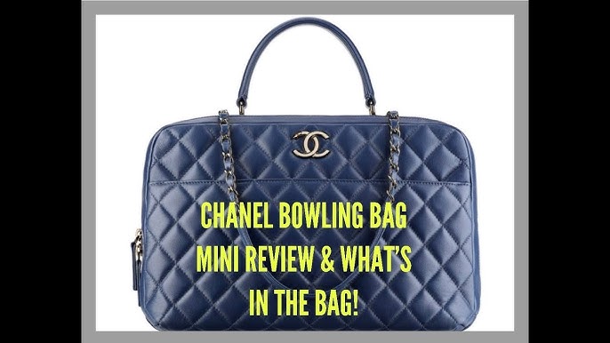 CHANEL TRENDY CC Bowling BAG WHAT FITS, 20P, 20S EARRINGS & O CASE