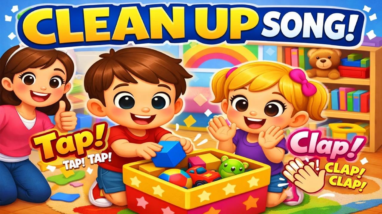 Clean Up Song for Kids 🧹 | Tap Tap Clap Clap | Tidy Up Time | Fun ...