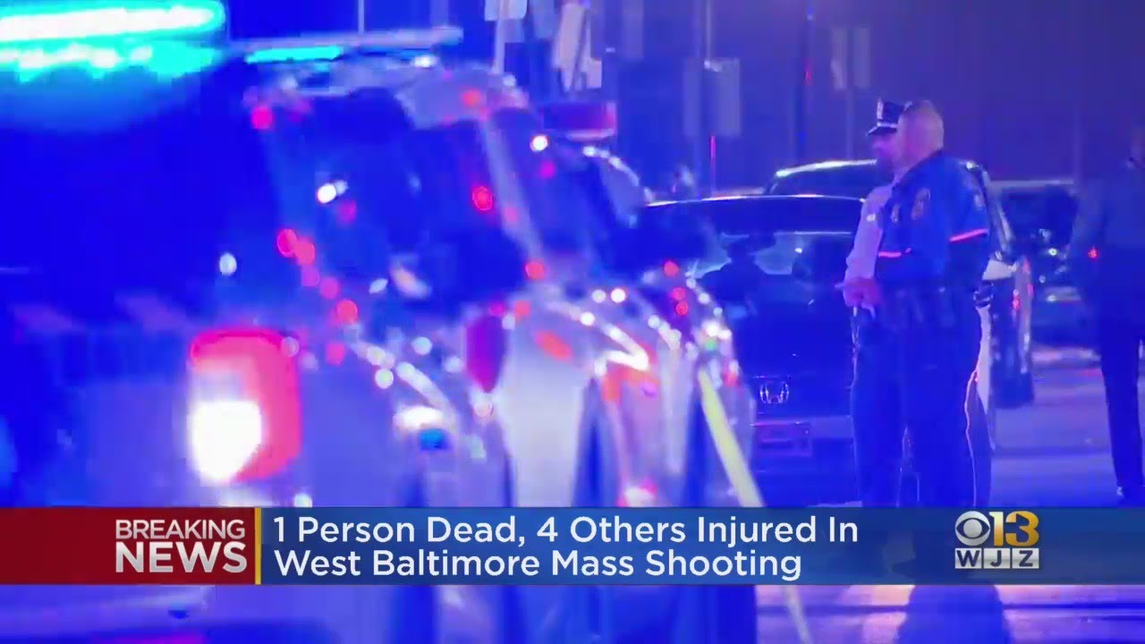 West Baltimore mass shooting leaves one dead, four injured