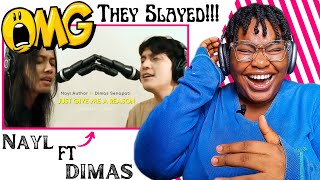 Nayl Author Ft Dimas Senopati  Just Give Me A Reason acoustic Cover Reaction