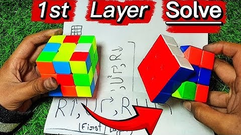 How to Solve 1st Layer of Rubik’s Cube [World’s Easiest Method]  Part - 1 