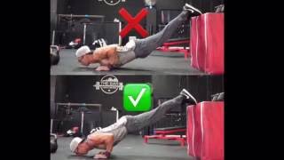 How to perform decline push ups with good form Resimi