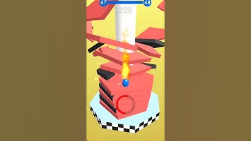 Stack Ball 3D Game | Level 47 | Play Stack Ball In Fast Speed | Stack Ball Game YouTube Short 2021
