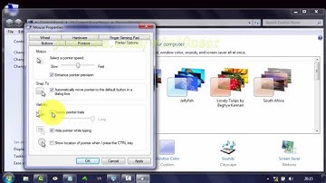 Windows 7 Tips : How to Enable or Disable Display pointer Trails