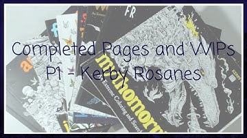 Finished Pages and WIPS 2023 - Complete Colouring Collection Part 1 - Kerby Rosanes