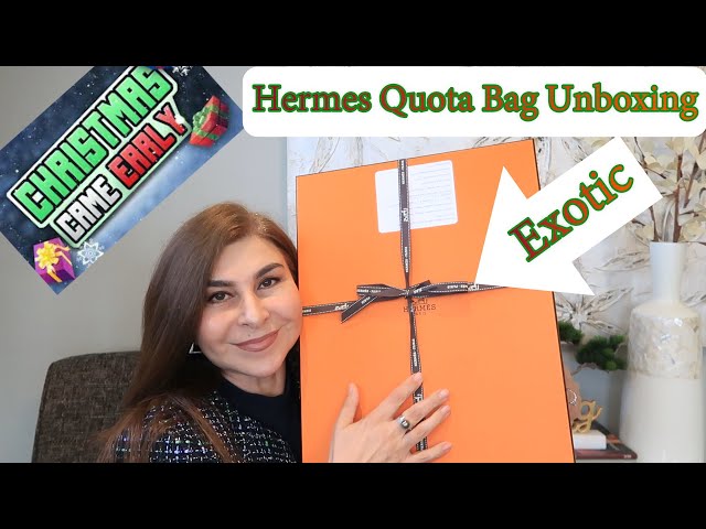 Unbox Hermes Ostrich Terre Cuite 
