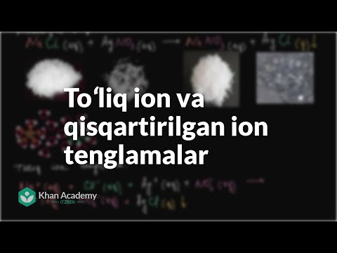 Video: Ion Tenglamalari Qanday Yoziladi