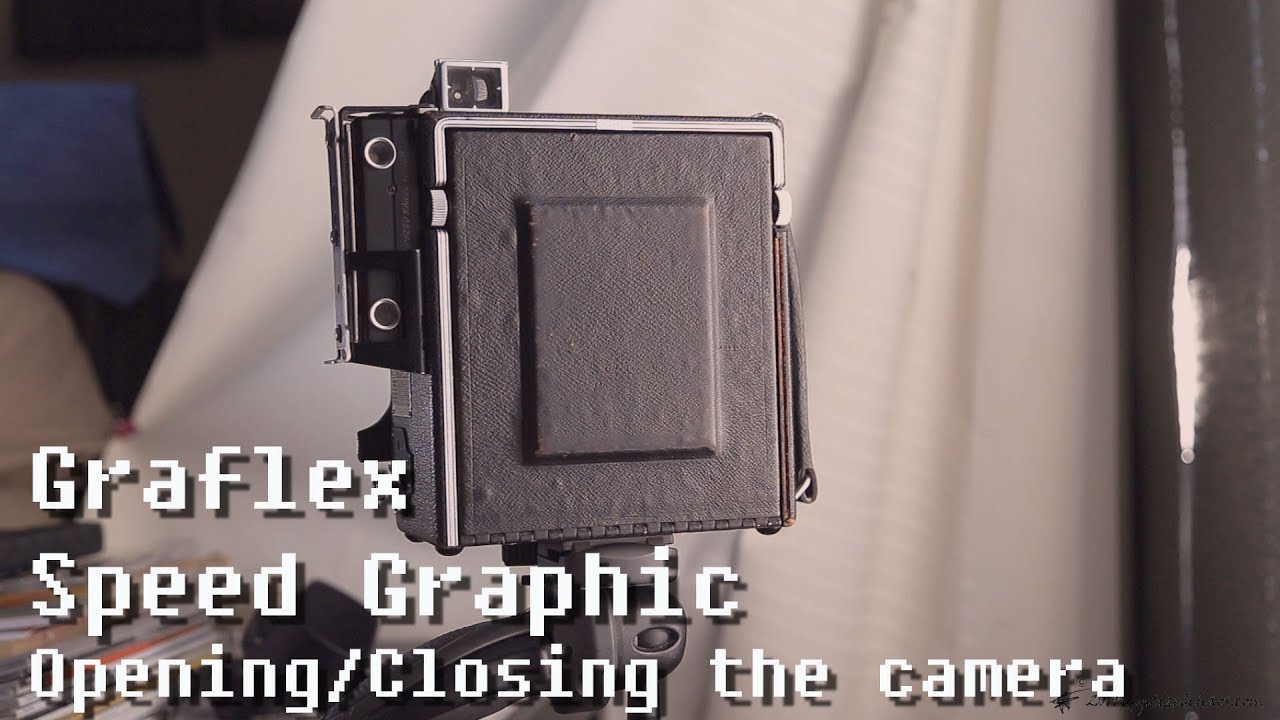 [Graflex Speed Graphic] Opening and closing the camera - YouTube