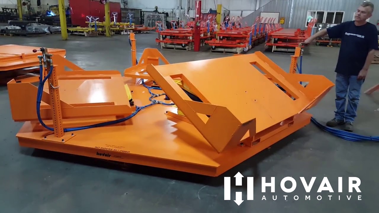 Hovair Automotive Air Bearing Turntable 3 Position with Tilts YouTube
