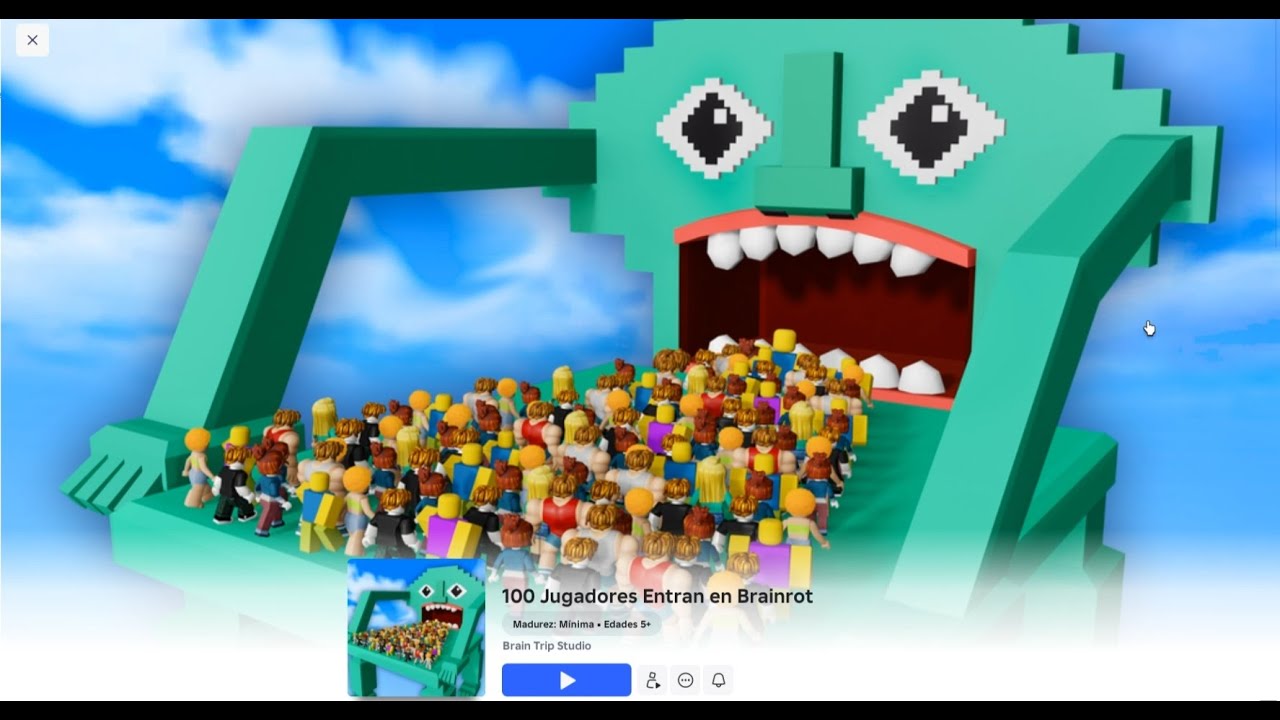 100 Jugadores Entran en Brainrot (Actualización) - Roblox