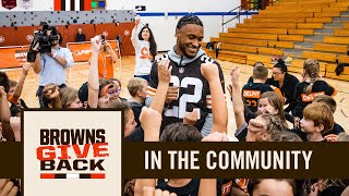 Grant Delpit Gym Class Takeover | Browns Give Back