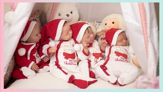 NIGHT ROUTINE with 4 REBORN BABIES at CHRISTMAS / Leaving food for SANTA and RUDOLF ? | Ada Sweet