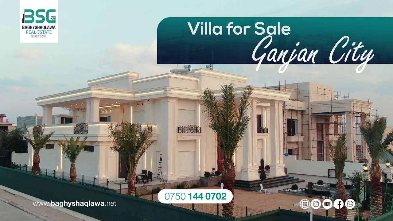 Villa VIP for Sale 1000m in Ganjan City - Erbil