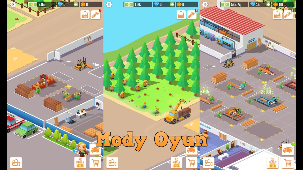 Idle Forest Lumber Inc Mod Apk (Oyun) YouTube