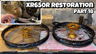 XR650R Restoration Part 18 | New Wheels! | Excel Rims, Talon Hubs | Dirt Bike