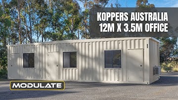 Spacious Modular Office Tour | 12m x 3.5m Modular Office Space | Modulate