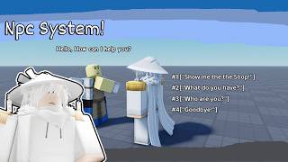 Npc Dialogue System Showcase | Roblox Studio 🔥