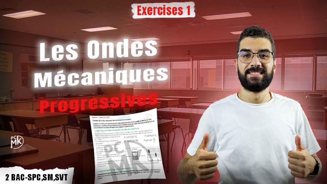Les Ondes Mécaniques Progressives (EXERCICES 1) 2Bac .
