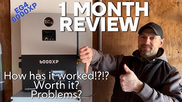 EG4 6000XP, EG4 Indoor Wallmount 48V 14.3kWh Battery1 Month Update!! #EG4 #offgrid #solarsystem