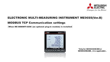 04_ME96SS(Ver.B) MODBUS TCP Communication settings