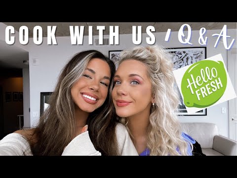 Cook w/ me & my bestfriend / Q&A!! (HelloFresh:))