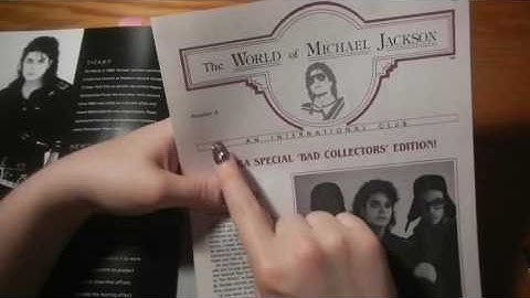 ASMR °• Tracing, Tapping - Long Nails °• Michael Jackson Treasures °• No Talking (Part 2)