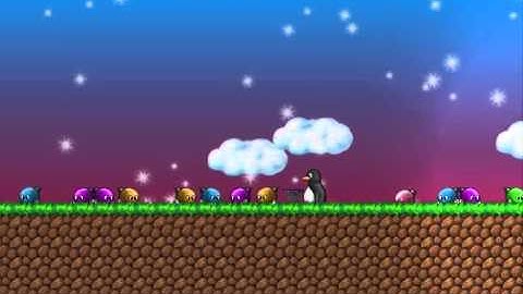 My SuperTux level (0.4.0) Snowy Forests