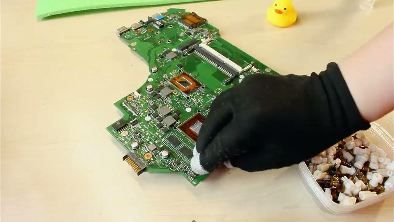 asus 1225b разборка, греется, чистка от пыли - YouTube
