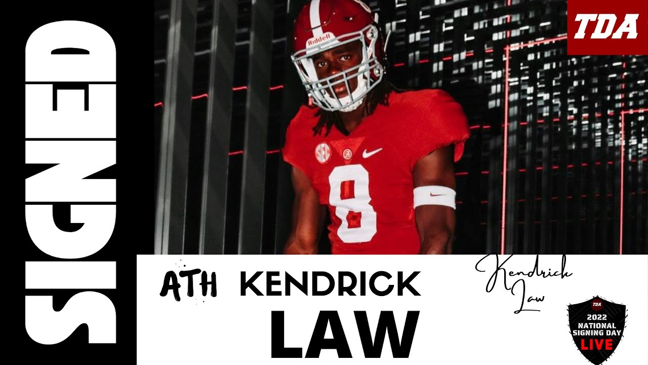 BREAKING: 4-Star ATH Kendrick Law signs with Alabama
