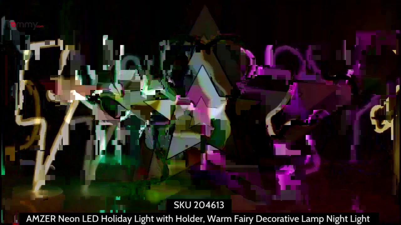 AMZER Neon LED Holiday Light with Holder