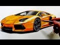 Drawing Lamborghini Aventador